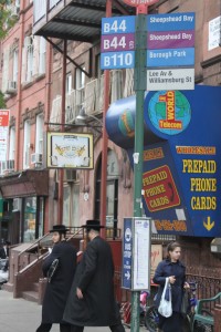 The B110 bus shares stops with MTA buses